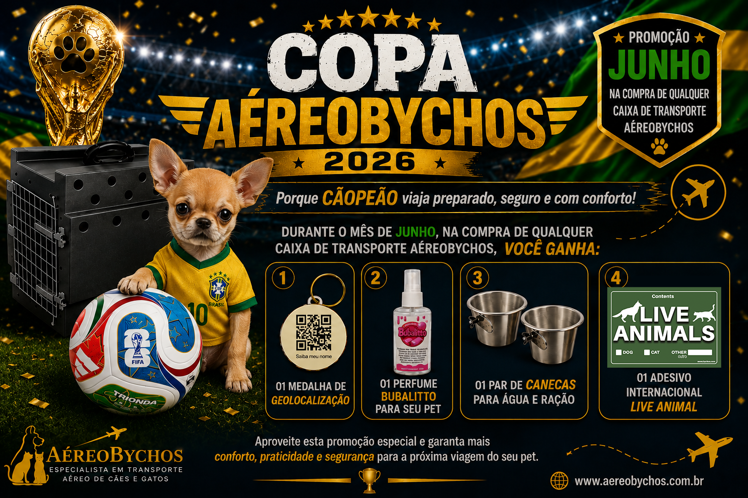 Promoção Copa AéreoBychos 2026